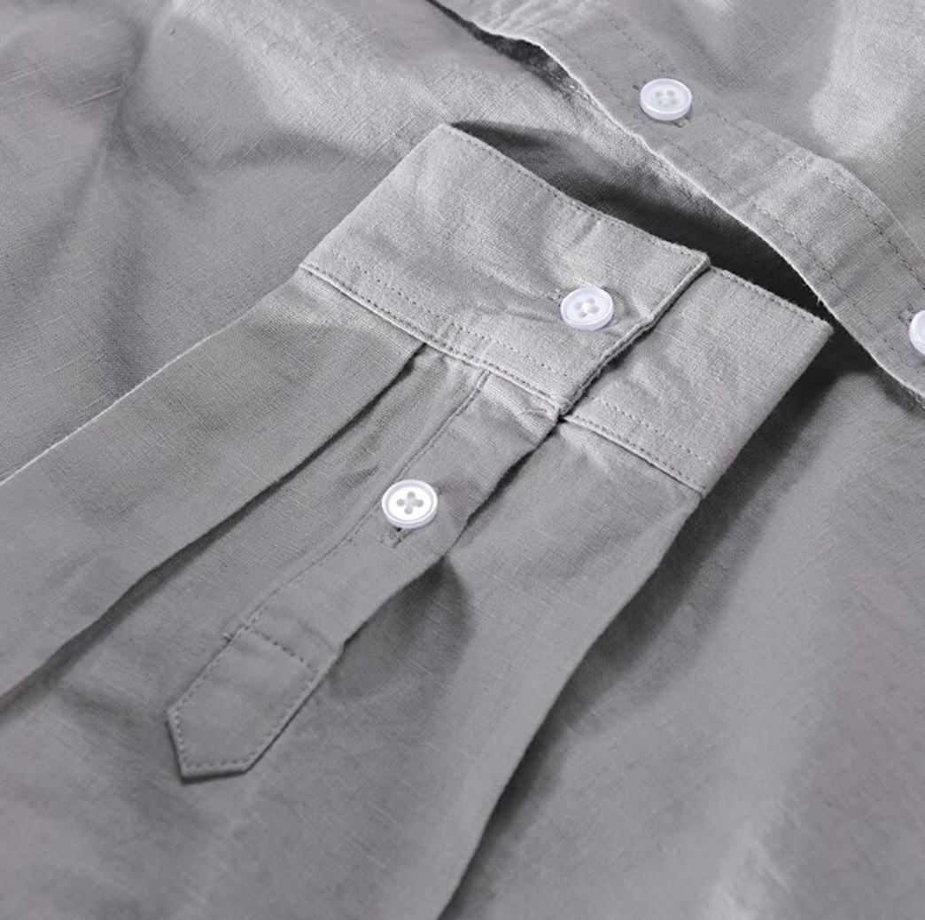 Camisa Social Slim Linho Puro Clássica Alfaiataria Refinada Acabamento Premium Sartong Marselha®