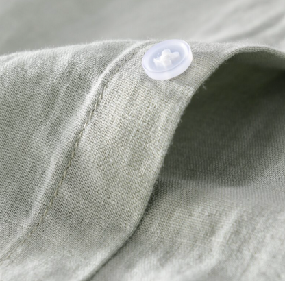 Camisa Social Slim Linho Puro Clássica Alfaiataria Refinada Acabamento Premium Sartong Marselha®