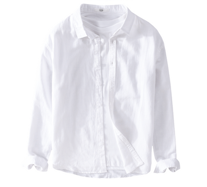 Camisa Social Slim Linho Puro Clássica Alfaiataria Refinada Acabamento Premium Sartong Marselha®