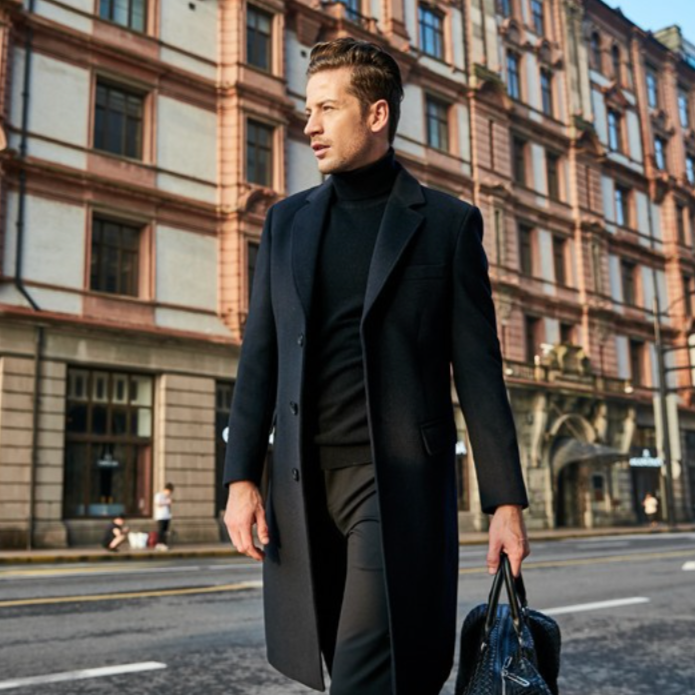 Sobretudo Lã Clássico Sartong Omis®