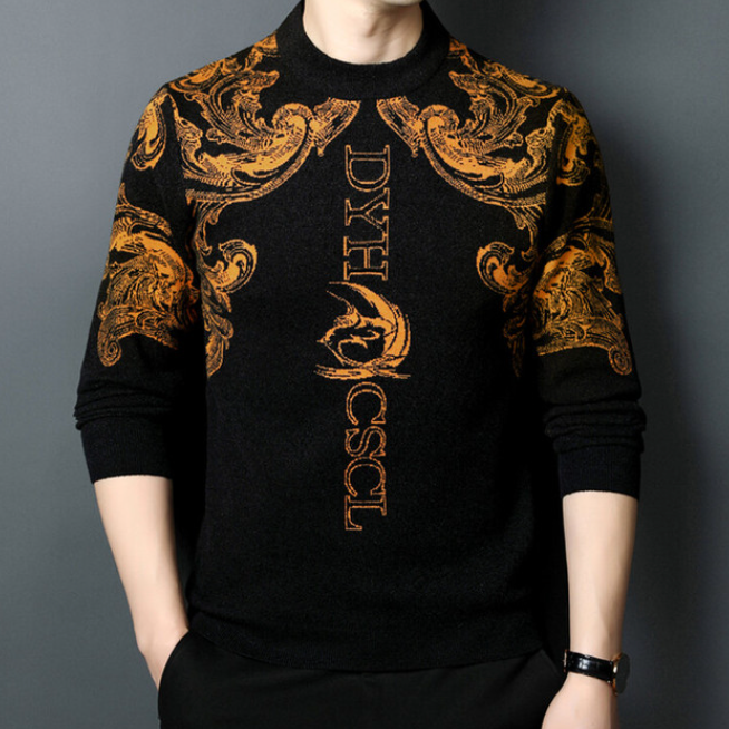 Suéter Masculino Clássico Tricô Premium Artesanal Autêntico Elegante Atemporal de Luxo Sartong Spiez®