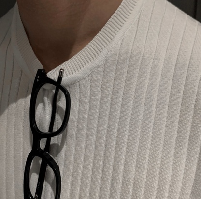 Camiseta Tricot Premium Atemporal Luxuoso Clássica Masculina Sartong Lillehammer®