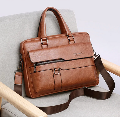 Pasta Em Couro Rachado Premium Executiva Luxo Sartong Kruje®