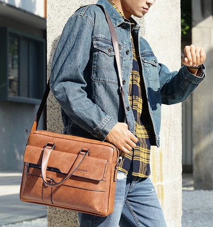 Pasta Em Couro Rachado Premium Executiva Luxo Sartong Kruje®