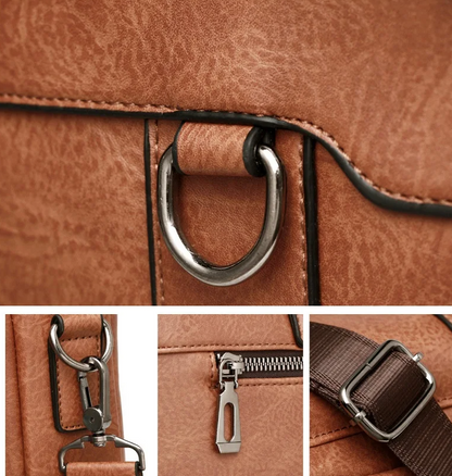 Pasta Em Couro Rachado Premium Executiva Luxo Sartong Kruje®