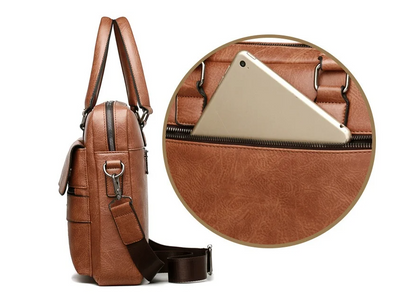 Pasta Em Couro Rachado Premium Executiva Luxo Sartong Kruje®