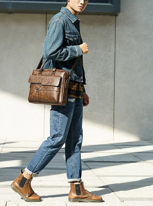 Pasta Em Couro Rachado Premium Executiva Luxo Sartong Kruje®