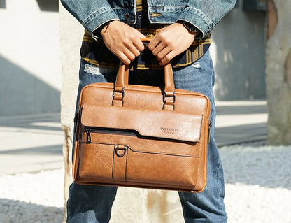 Pasta Em Couro Rachado Premium Executiva Luxo Sartong Kruje®