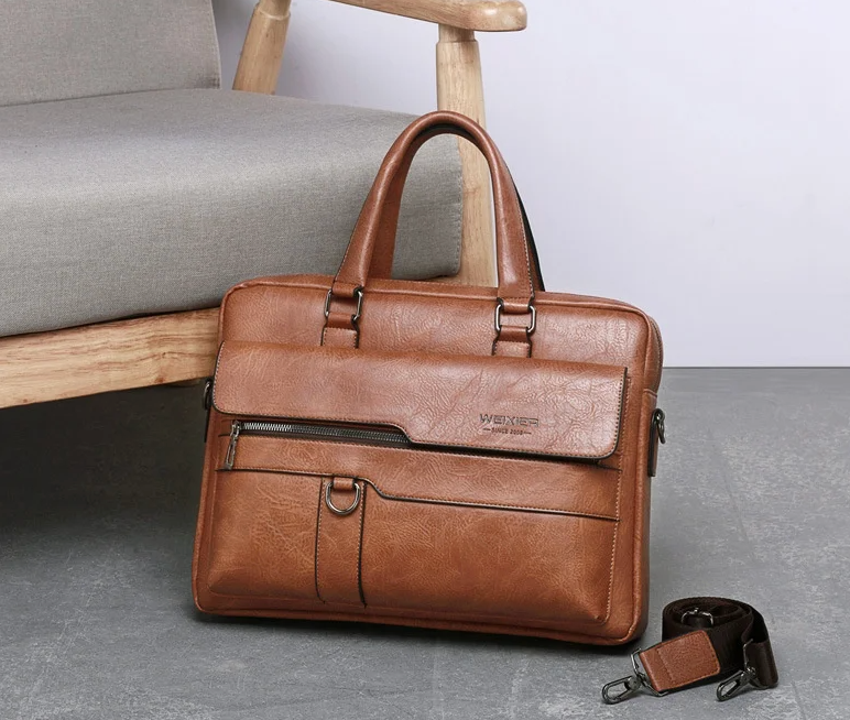 Pasta Em Couro Rachado Premium Executiva Luxo Sartong Kruje®