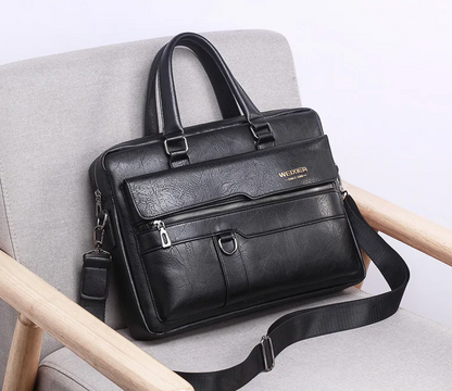 Pasta Em Couro Rachado Premium Executiva Luxo Sartong Kruje®