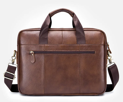 Pasta Luxuosa Em Couro Rachado Portfólio Executivo Masculino Clássico Atemporal Sartong Shkoder®