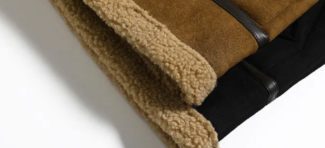 Jaqueta Casual Luxo Refinado Artesanal Couro Lã Premium Italiano Exclusivo Sartong Bruges®