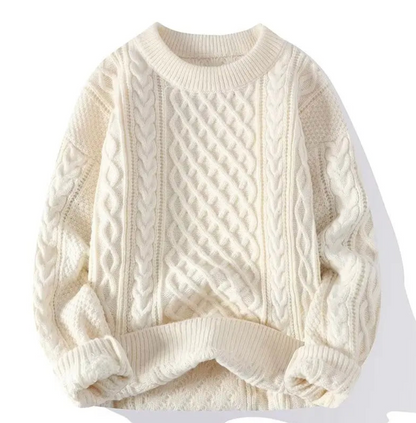 Suéter Masculino Clássico Premium Atemporal Em Algodão Suave Com Elastano Sartong Friuli®