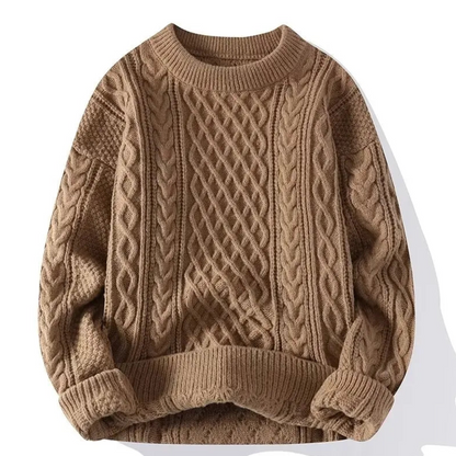 Suéter Masculino Clássico Premium Atemporal Em Algodão Suave Com Elastano Sartong Friuli®