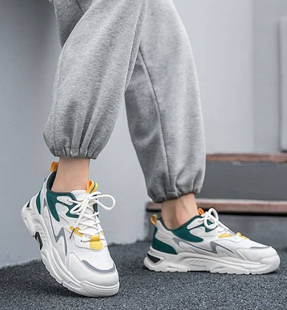 Tênis Casual Luxuoso Seda Premium Couro Ecológico Macio Sartong Tignes®