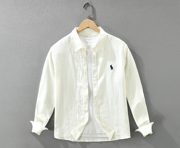 Camisa Social Linho Vintage Slim Premium Alfaiataria Refinada Verão Sartong Tropea®