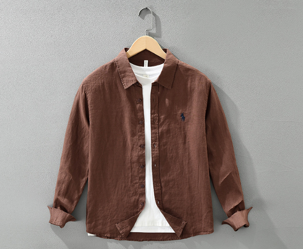 Camisa Social Linho Vintage Slim Premium Alfaiataria Refinada Verão Sartong Tropea®