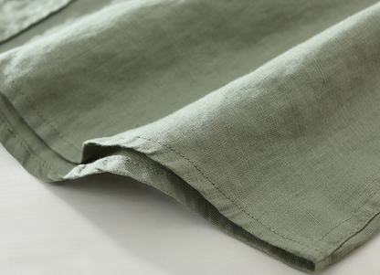 Camisa Social Linho Vintage Slim Premium Alfaiataria Refinada Verão Sartong Tropea®