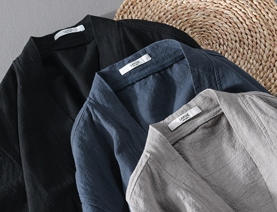 Cardigan Masculino Distinto Elegante Atemporal Linho Algodão Premium Clássico Luxuoso Sartong Bergen®