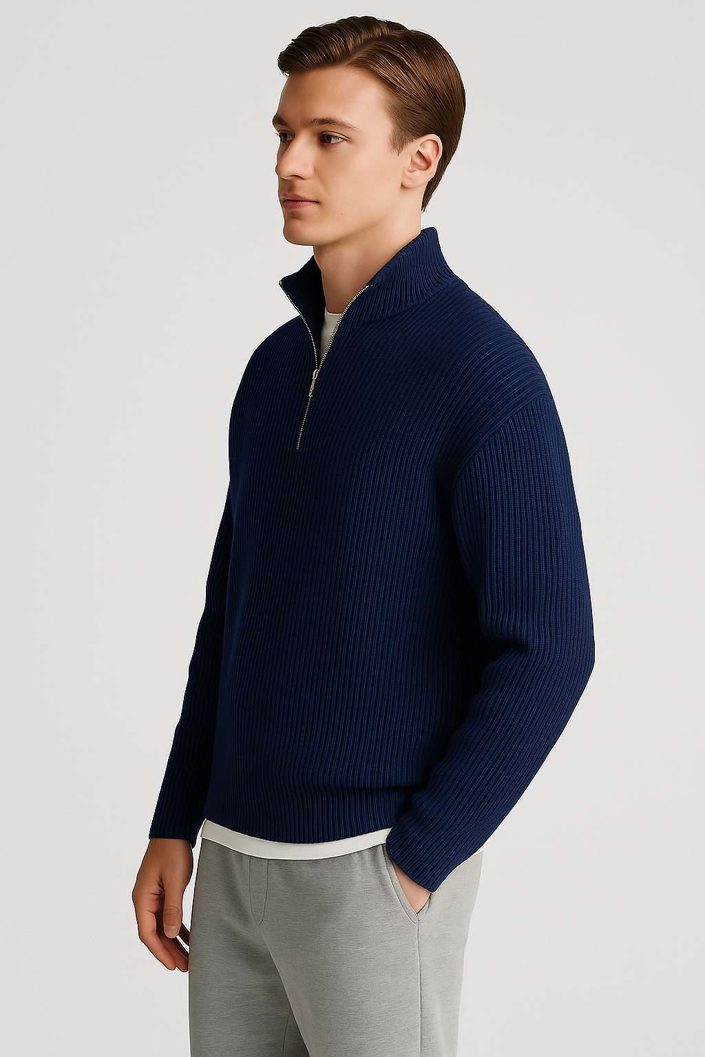 Suéter Masculino Sofisticado Executivo Clássico Casual Sartong Houches®