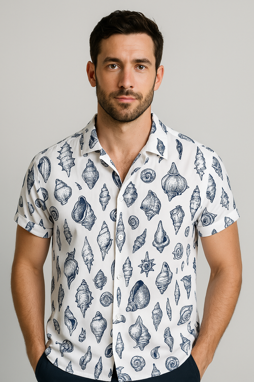 Camisa Casual Elegante Premium Atemporal Algodão Puro Sartong Glasgow®