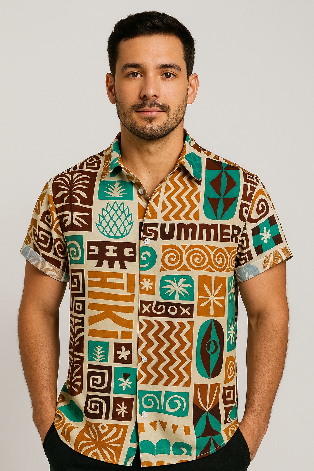 Camisa Casual Solta Sartong Cracóvia®