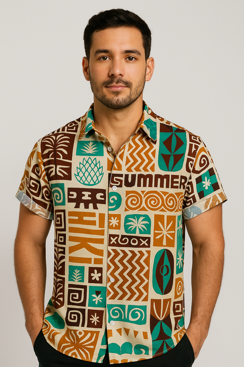 Camisa Casual Solta Sartong Cracóvia®