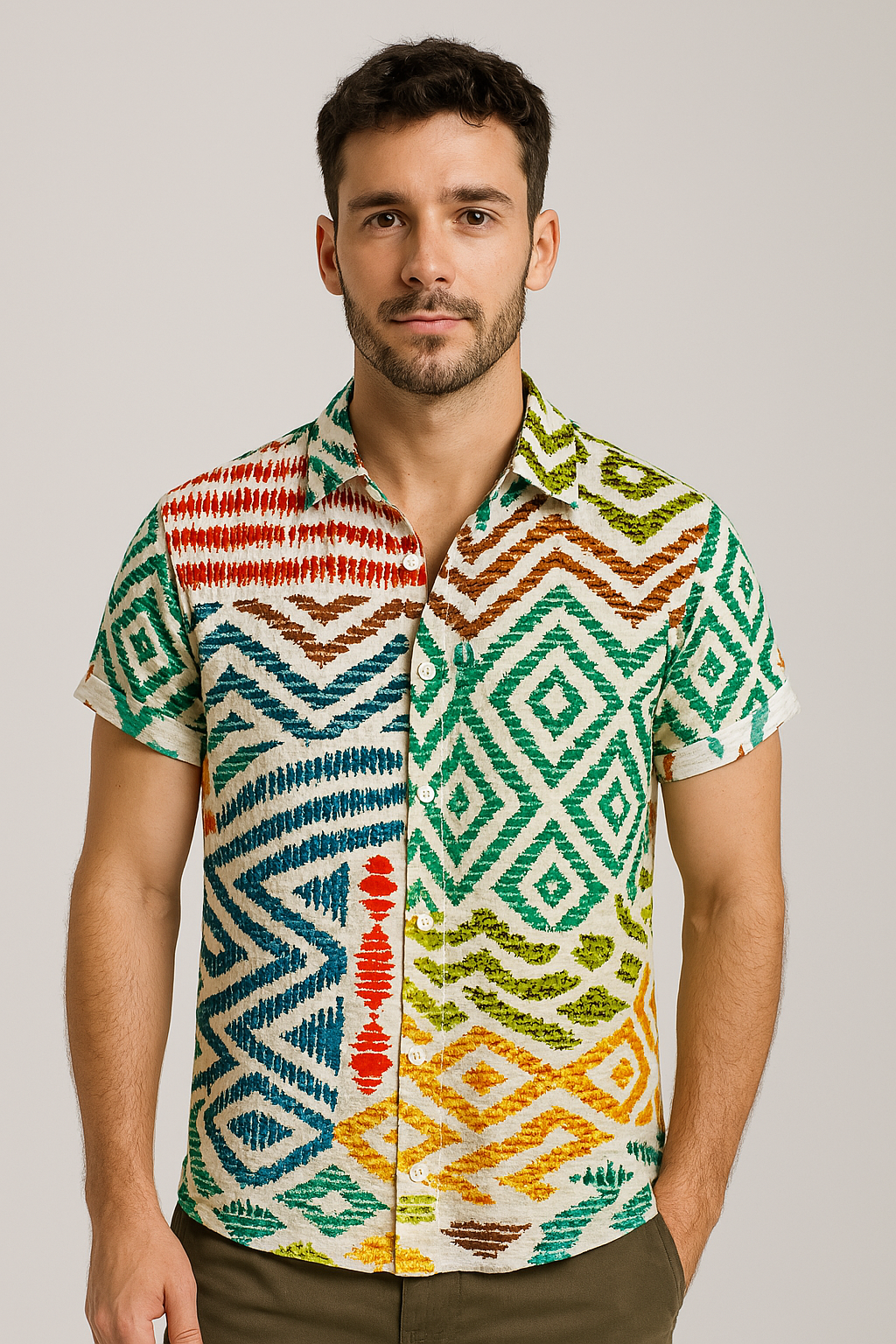 Camisa Casual Solto Sartong Ronda®