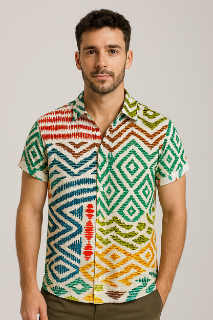 Camisa Casual Solto Sartong Ronda®