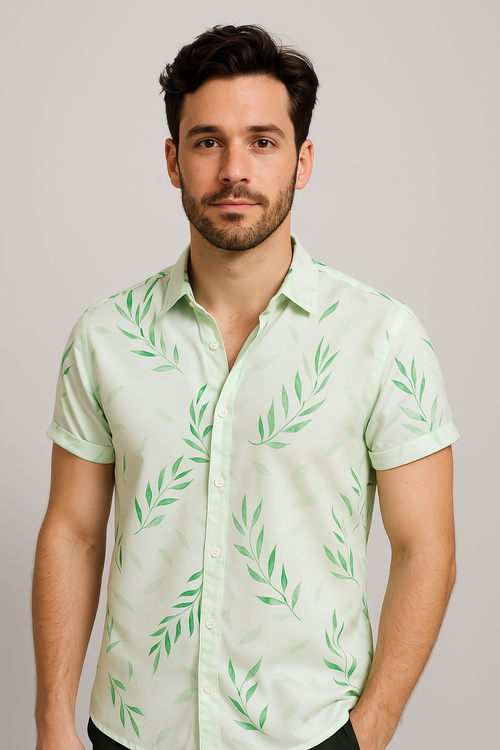 Camisa Casual Premium Suave Leve Tecido Poliéster Confortável Elegante Sartong Sospel®