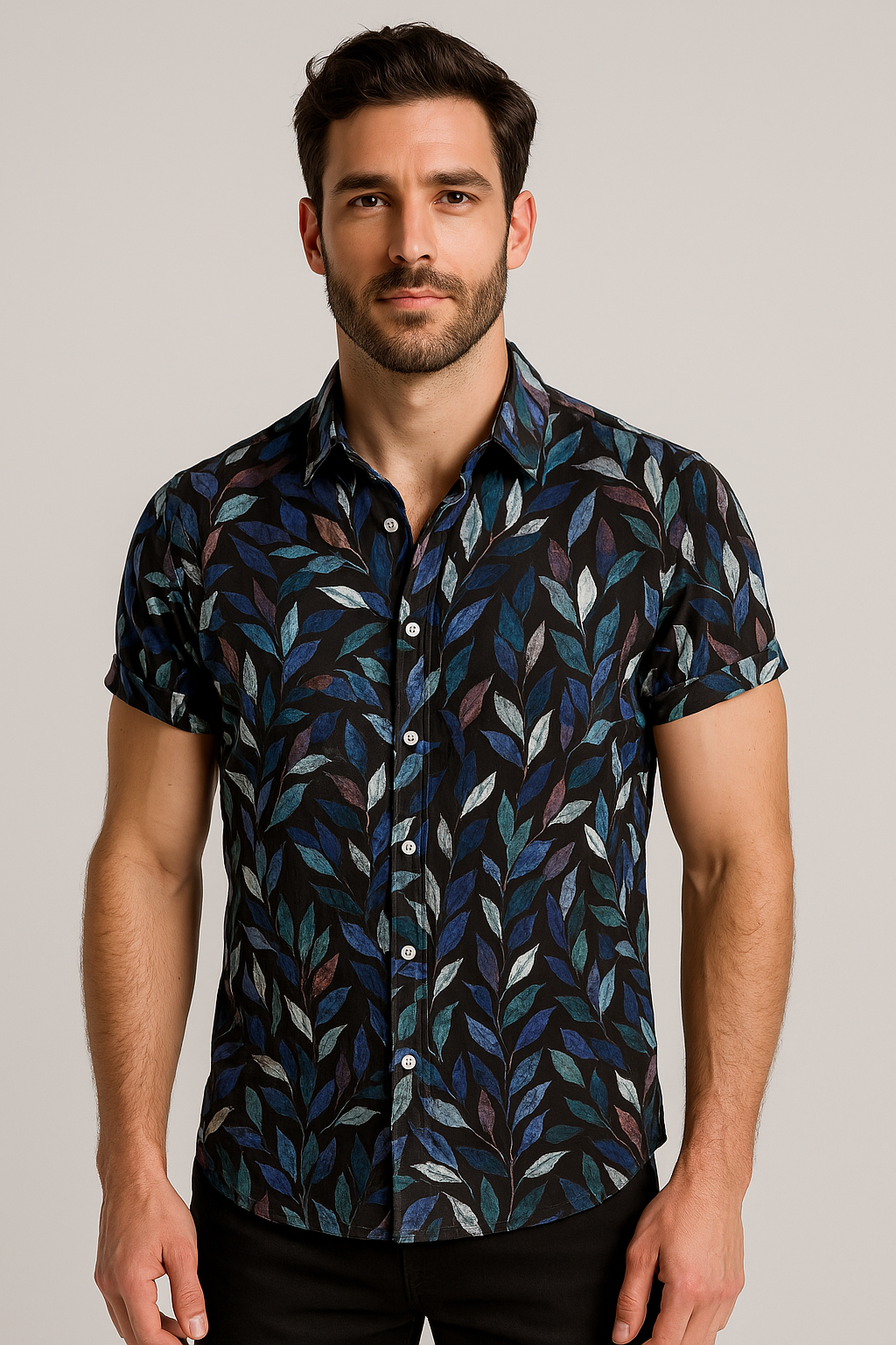 Camisa Casual Algodão Leve Confortável Modelagem Solta Para Uso Diário Sartong Santander®