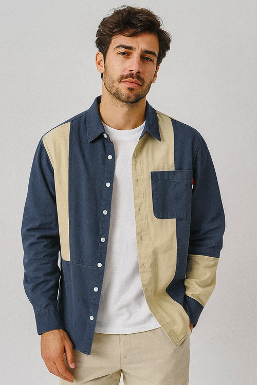 Camisa Social Algodão Puro Premium Artesanal Modelagem Casual Contemporânea Luxuosa Sartong Carvoeiro®