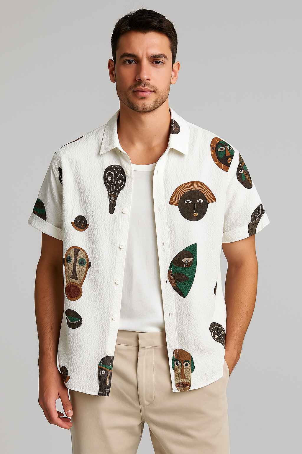 Camisa Casual Algodão Sartong Burgos®