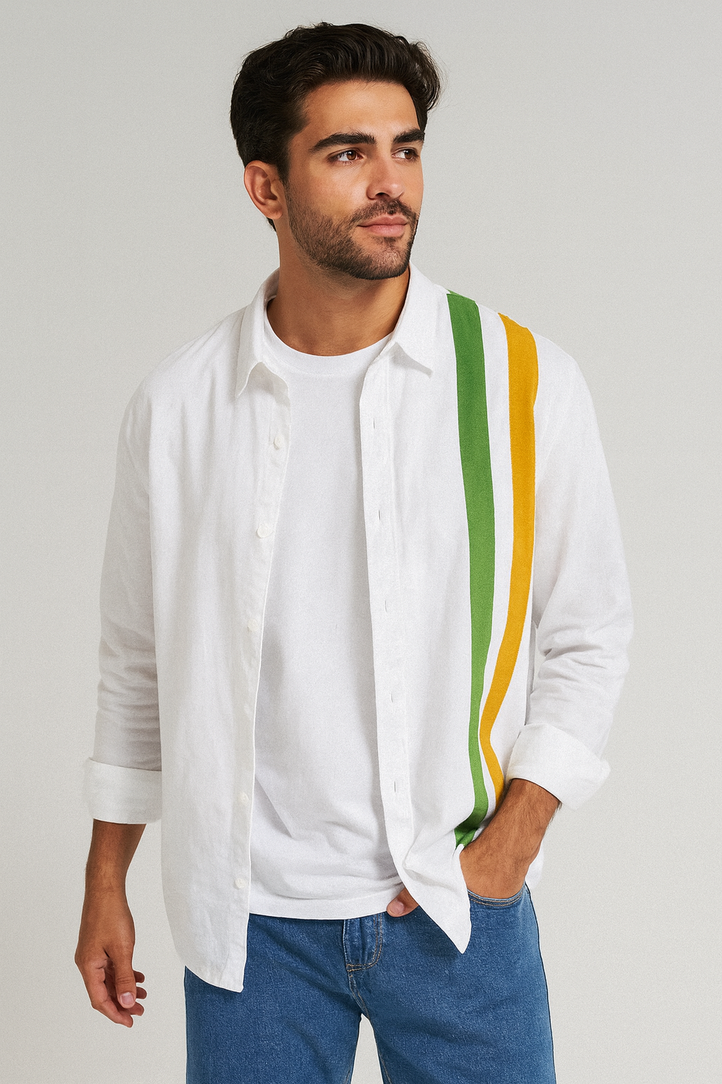 Camisa Linho Puro Casual Sartong Waterford®