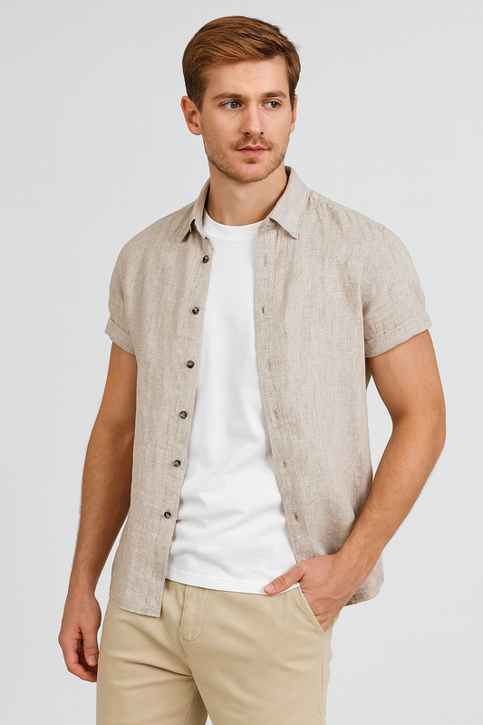 Camisa Linho Puro Anos De Tradição Casual Refinado Estilo Old Money Sartong Vence®