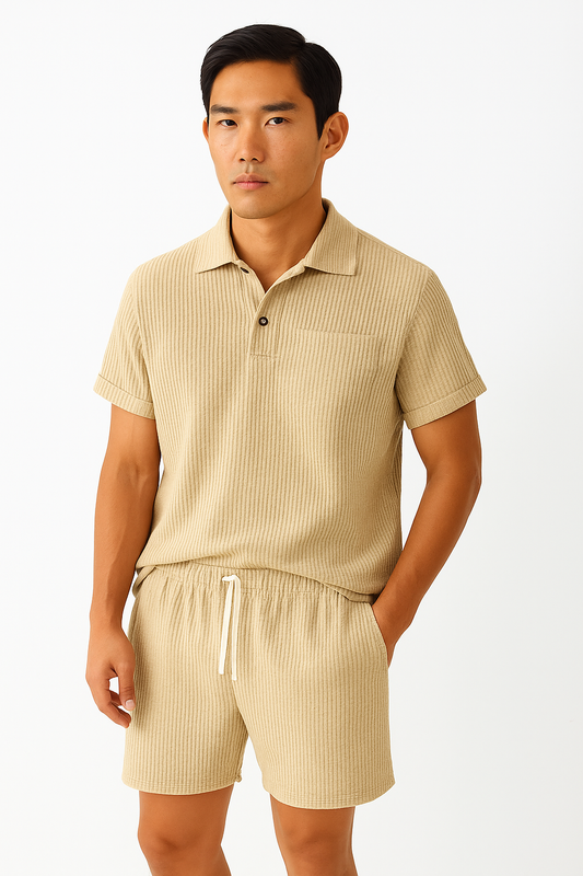 Conjunto Veludo Aveludado Premium Camisa Social Masculina Clássica Sartong Manosque®