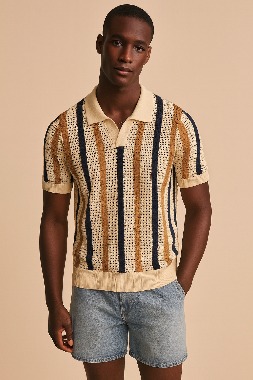 Camisa Crochê Italiano Casual Sofisticado Atemporal Superior Exclusivo Sartong Vieux®