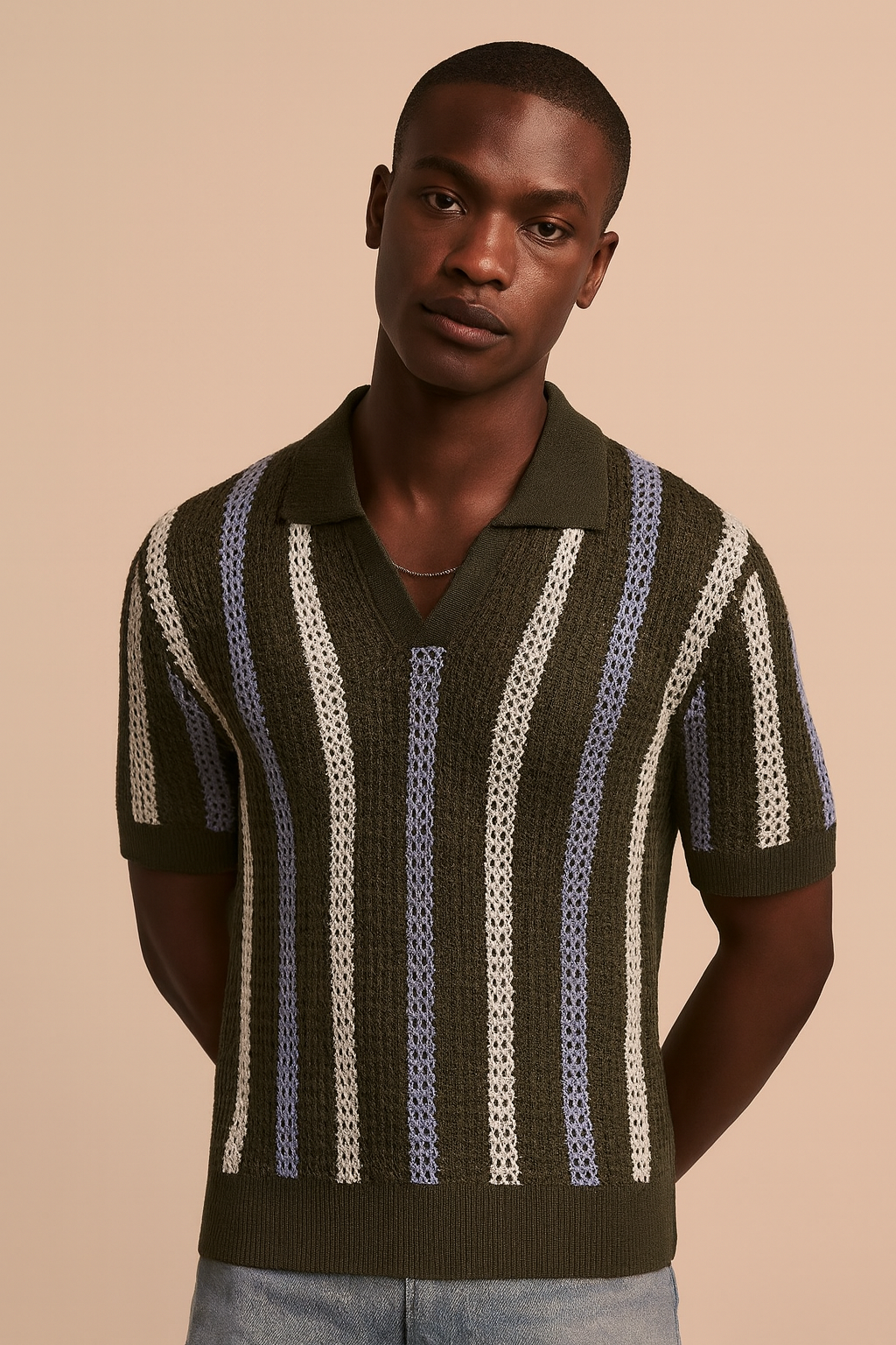 Camisa Crochê Italiano Casual Sofisticado Atemporal Superior Exclusivo Sartong Vieux®