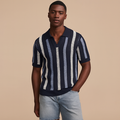 Camisa Crochê Italiano Casual Sofisticado Atemporal Superior Exclusivo Sartong Vieux®