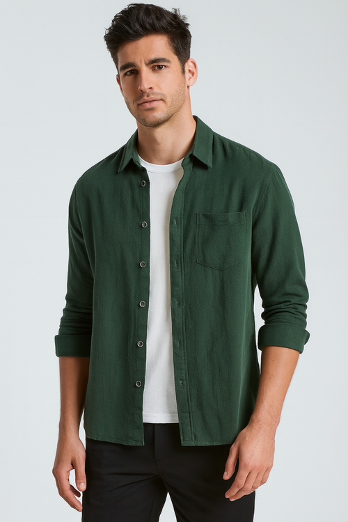 Camisa Social Executivo Premium Linho Puro Artesanal Sartong Oslo®