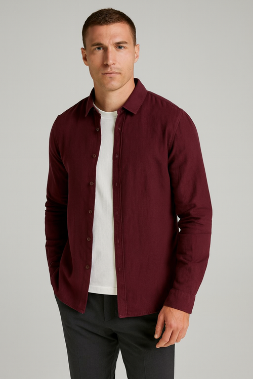 Camisa Linho Puro Premium Casual Refinado Luxuoso Sartong San Mijas®