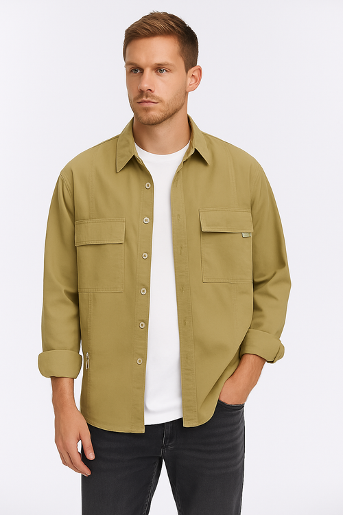 Elegante Camisa Masculina Slim Fit em Algodão Premium Sartong Chinchon®