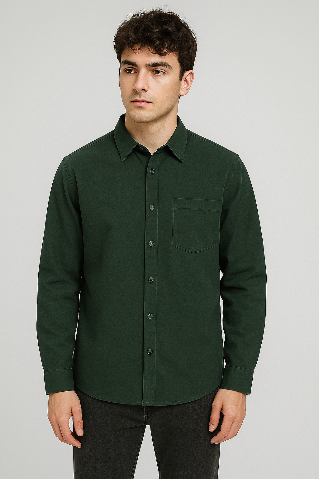 Camisa Casual Algodão Grosso Supremo Para Eventos Sartong Gran Leiria®