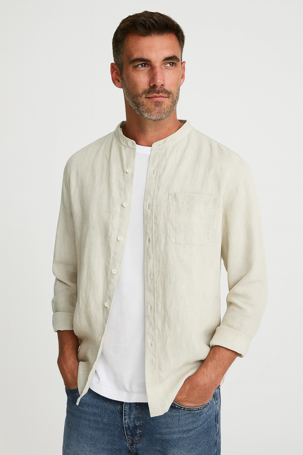 Camisa Social Linho Artesanal Elegante Exclusivo Slim Clássico Premium Sartong Formentor®