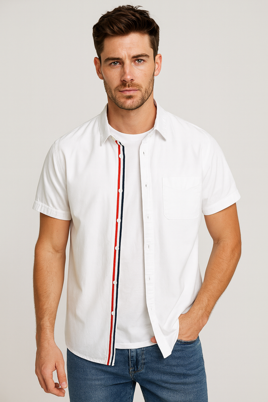 Camisa Casual Elegante Atemporal Algodão Puro Premium Sartong Stavanger®