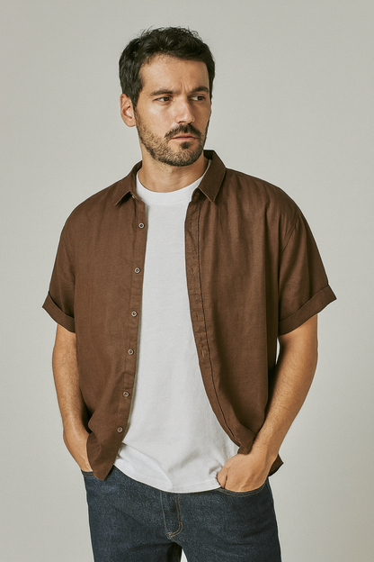 Camisa Linho Puro Casual Sartong Salamanca®