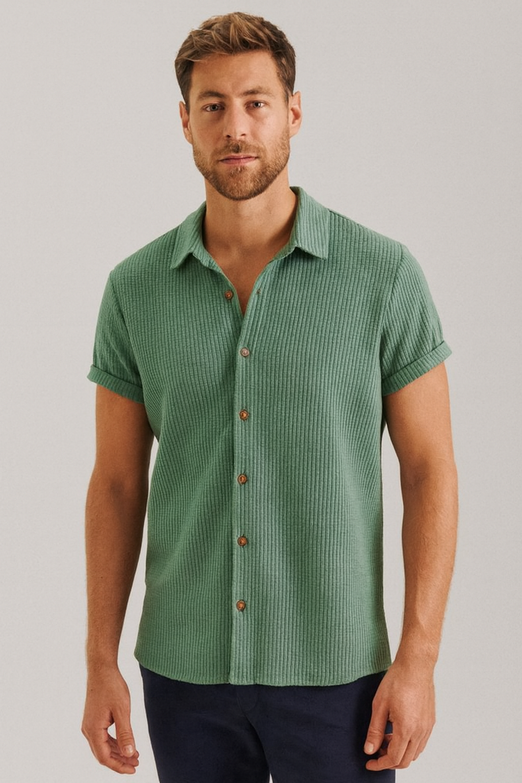 Camisa Social Elegante Atemporal Aveludada de Alta Alfaiataria Sartong São Tavira®