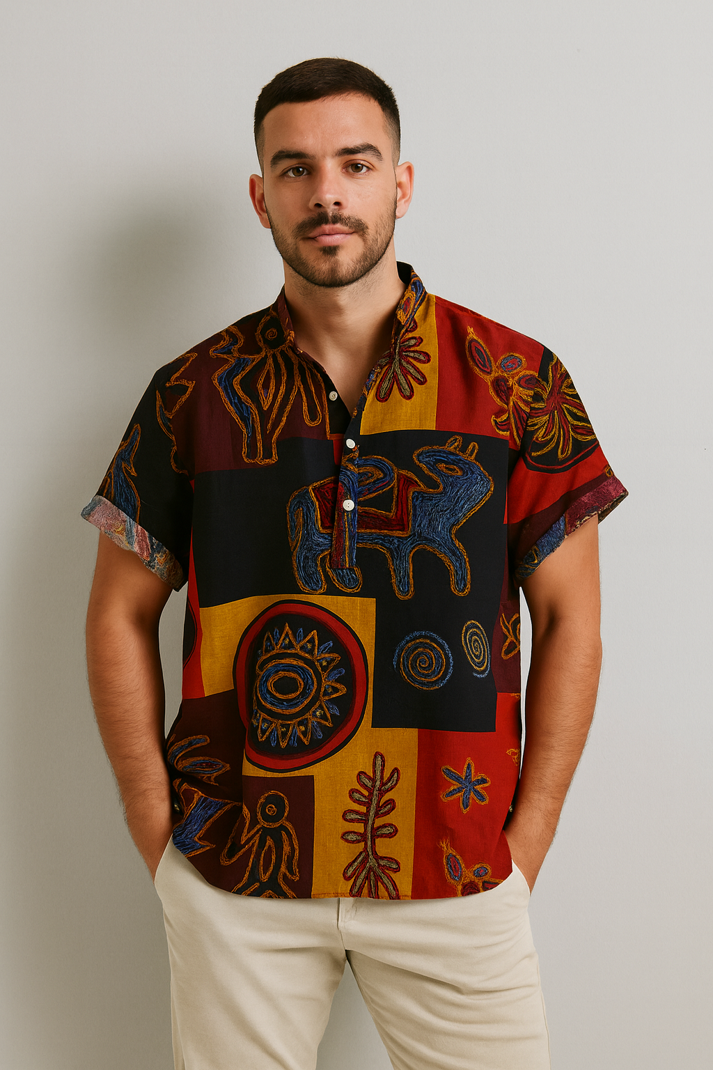 Camisa Casual Gola Padre Sartong Cannes®