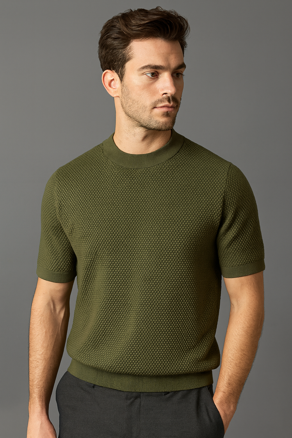 Camiseta Manga Curta Masculina Slim Sartong San Bosa®