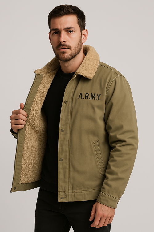 Jaqueta Casual Premium em Algodão e Lã Sartong San Bled®